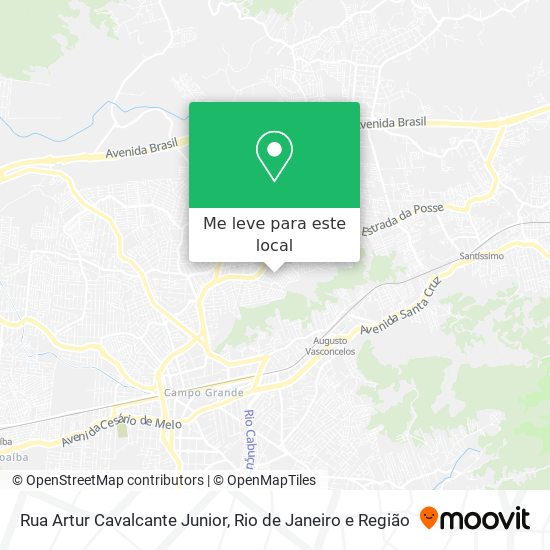 Rua Artur Cavalcante Junior mapa