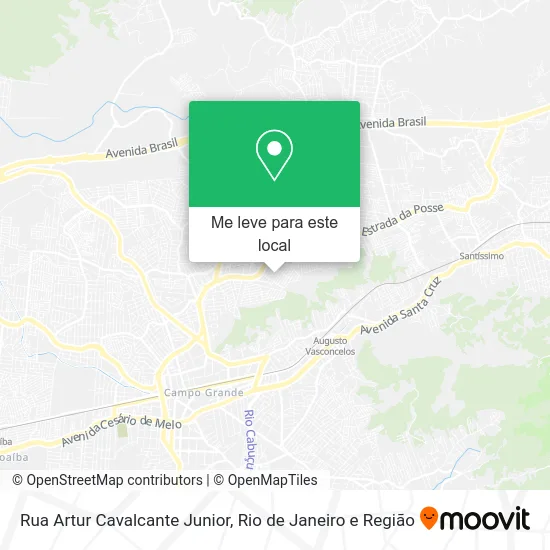 Rua Artur Cavalcante Junior mapa
