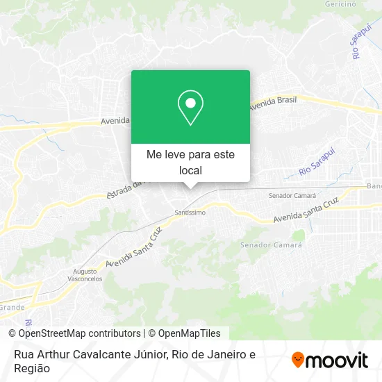 Rua Arthur Cavalcante Júnior mapa