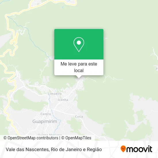 Vale das Nascentes mapa
