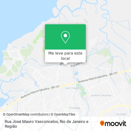 Rua José Mauro Vasconcelos mapa