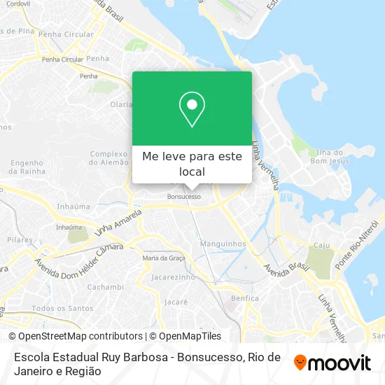 Escola Estadual Ruy Barbosa - Bonsucesso mapa