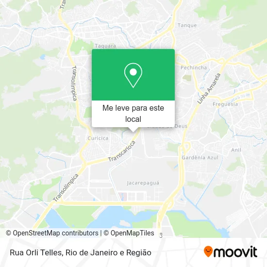 Rua Orli Telles mapa