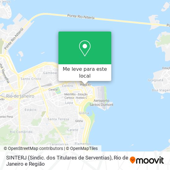 SINTERJ (Sindic. dos Titulares de Serventias) mapa