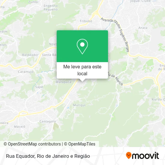 Rua Equador mapa