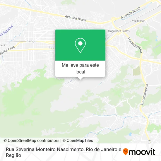 Rua Severina Monteiro Nascimento mapa