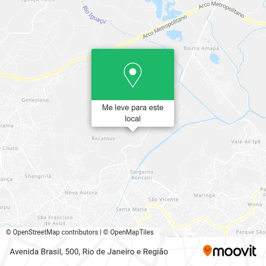 Avenida Brasil, 500 mapa