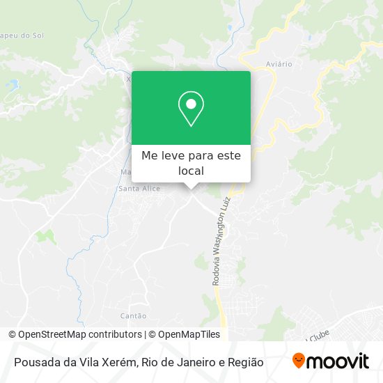 Pousada da Vila Xerém mapa