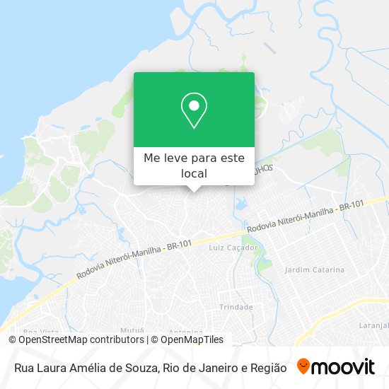 Rua Laura Amélia de Souza mapa