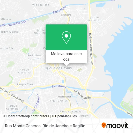 Rua Monte Caseros mapa