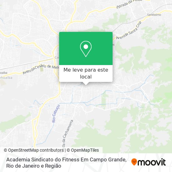 Academia Sindicato do Fitness Em Campo Grande mapa