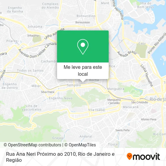 Rua Ana Neri Próximo ao 2010 mapa