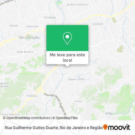 Rua Guilherme Guites Duarte mapa