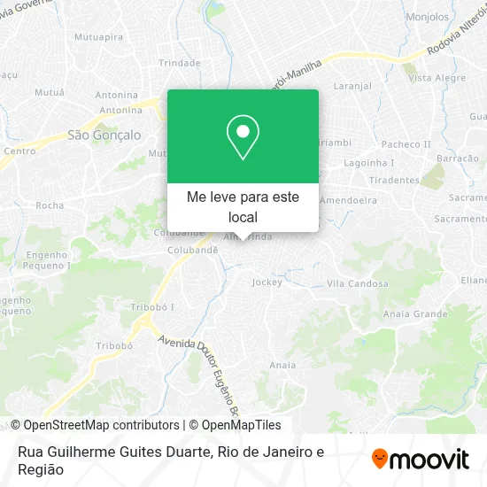Rua Guilherme Guites Duarte mapa