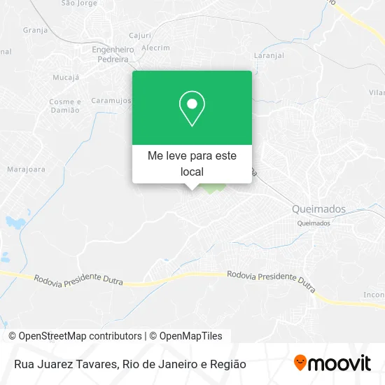 Rua Juarez Tavares mapa