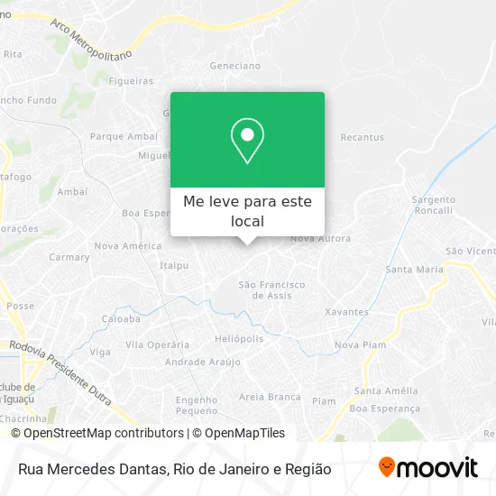 Rua Mercedes Dantas mapa