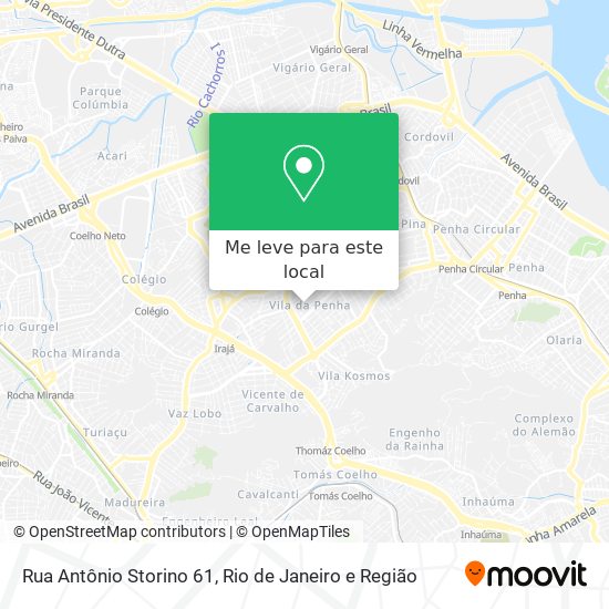 Rua Antônio Storino 61 mapa