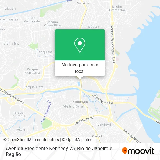 Avenida Presidente Kennedy 75 mapa