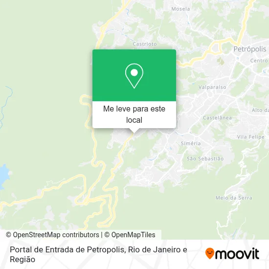 Portal de Entrada de Petropolis mapa