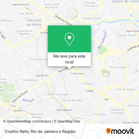 Coelho Neto mapa