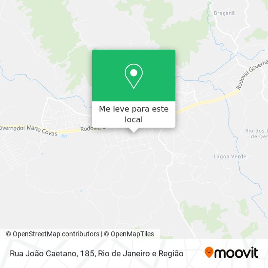 Rua João Caetano, 185 mapa