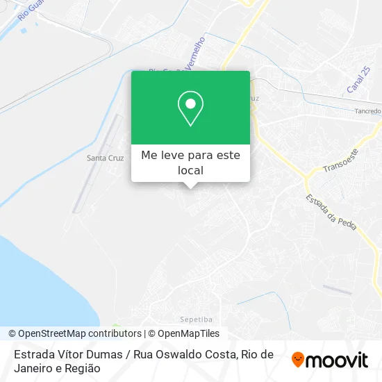 Estrada Vítor Dumas / Rua Oswaldo Costa mapa
