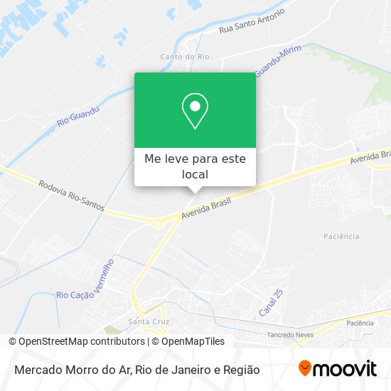 Mercado Morro do Ar mapa