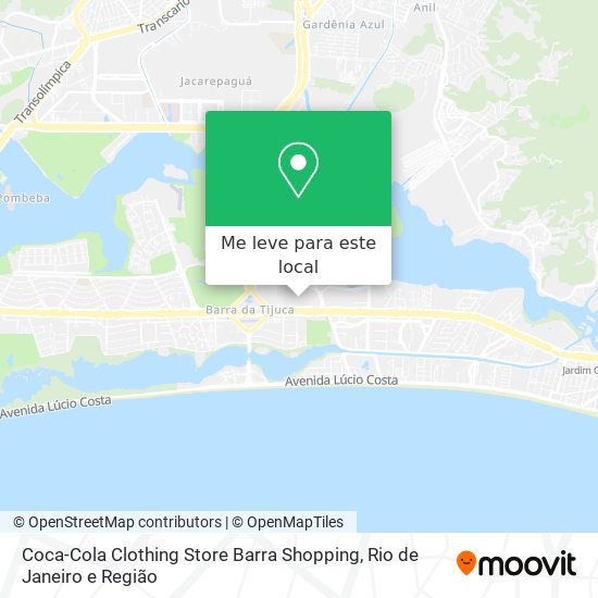 Coca-Cola Clothing Store Barra Shopping mapa