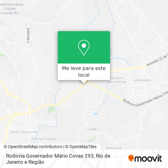 Rodovia Governador Mário Covas 293 mapa