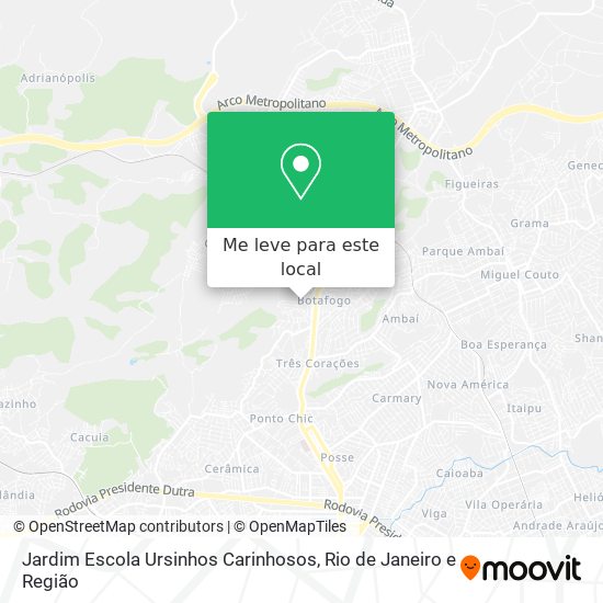 Jardim Escola Ursinhos Carinhosos mapa
