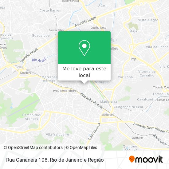 Rua Cananéia 108 mapa