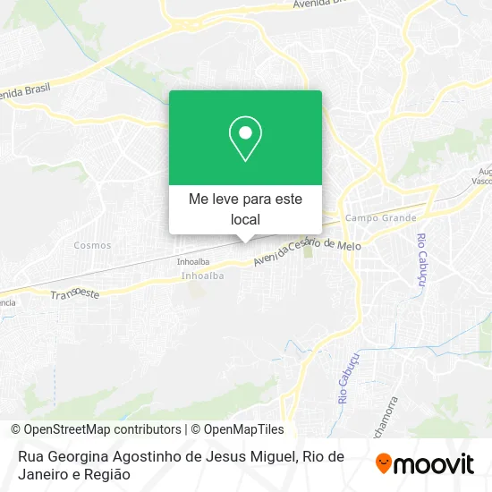 Rua Georgina Agostinho de Jesus Miguel mapa