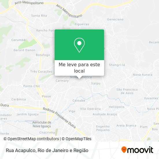 Rua Acapulco mapa