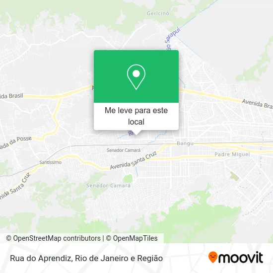 Rua do Aprendiz mapa