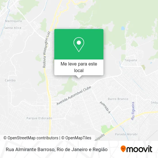 Rua Almirante Barroso mapa