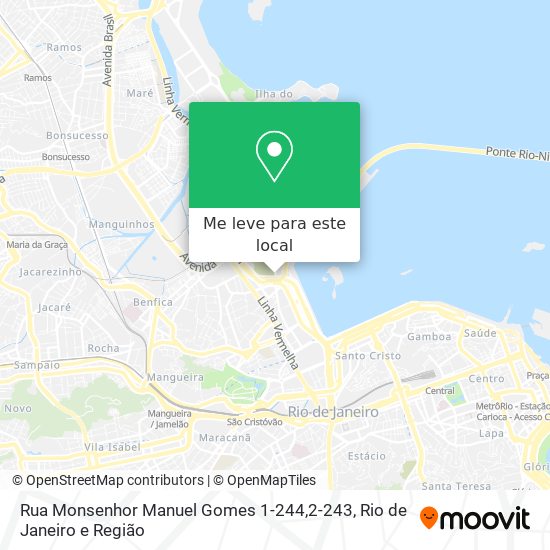 Rua Monsenhor Manuel Gomes 1-244,2-243 mapa