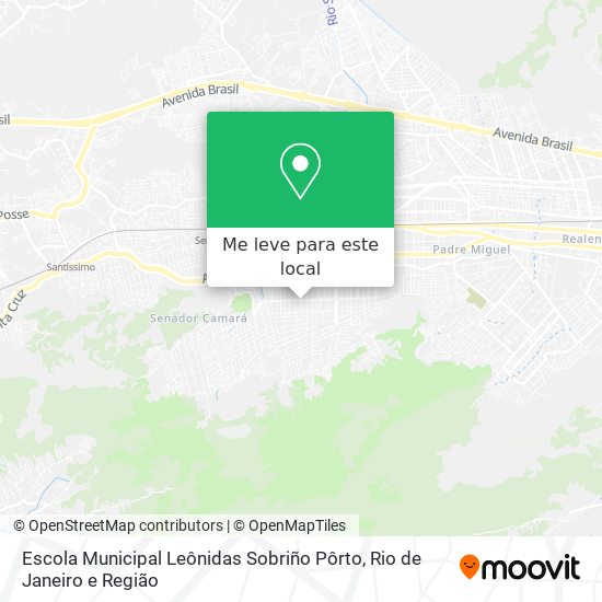 Escola Municipal Leônidas Sobriño Pôrto mapa