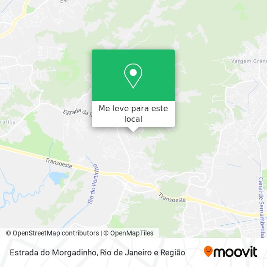 Estrada do Morgadinho mapa