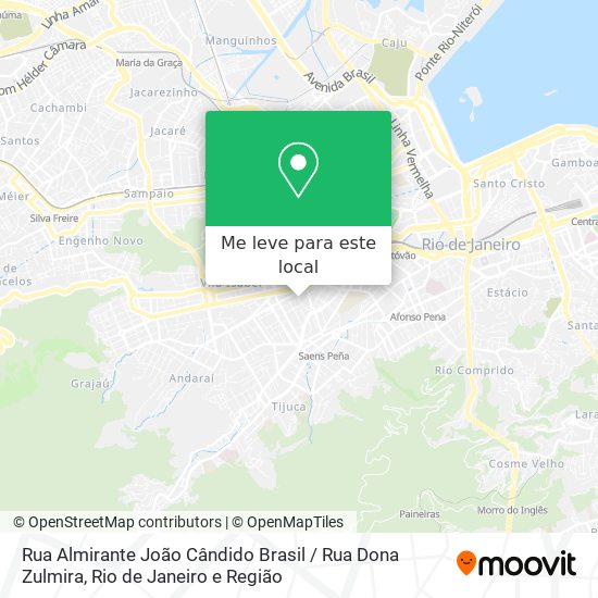 Rua Almirante João Cândido Brasil / Rua Dona Zulmira mapa