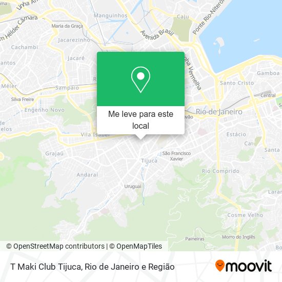 T Maki Club Tijuca mapa