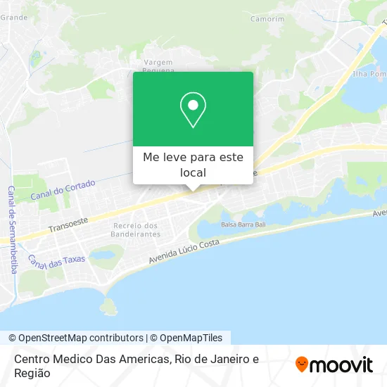 Centro Medico Das Americas mapa
