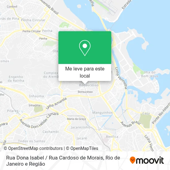 Rua Dona Isabel / Rua Cardoso de Morais mapa