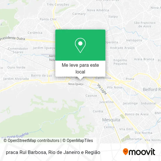 praca Rui Barbosa mapa