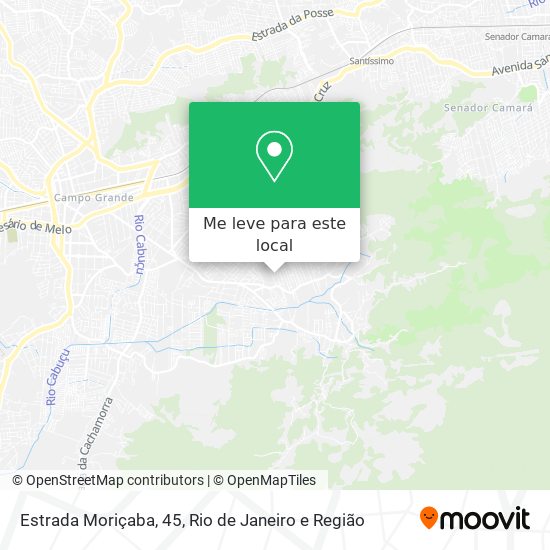 Estrada Moriçaba, 45 mapa