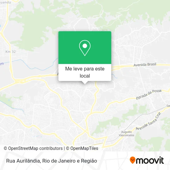 Rua Aurilândia mapa