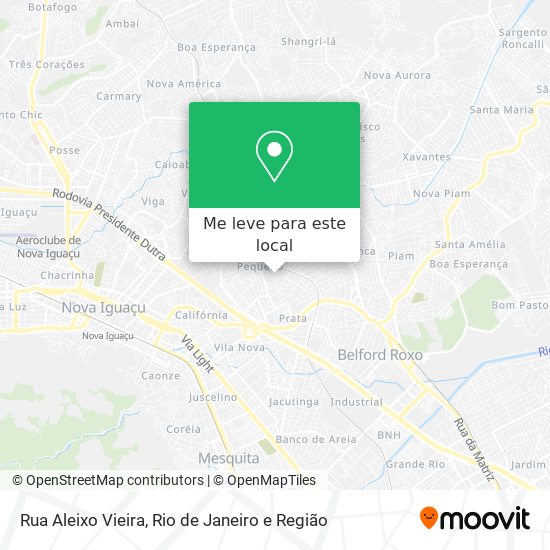 Rua Aleixo Vieira mapa