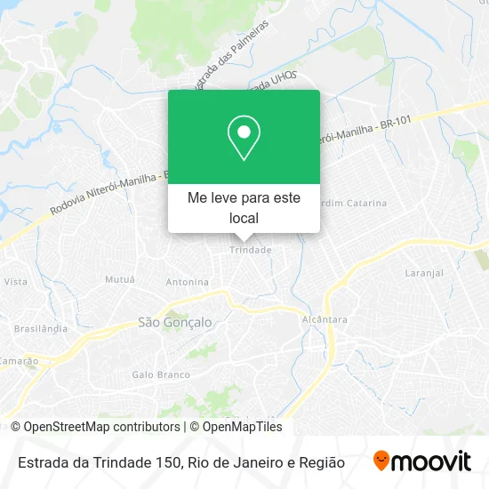 Estrada da Trindade 150 mapa
