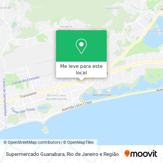 Supermercado Guanabara mapa