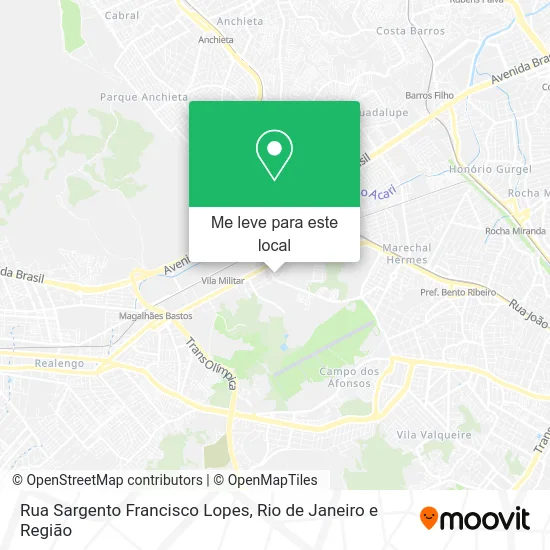 Rua Sargento Francisco Lopes mapa