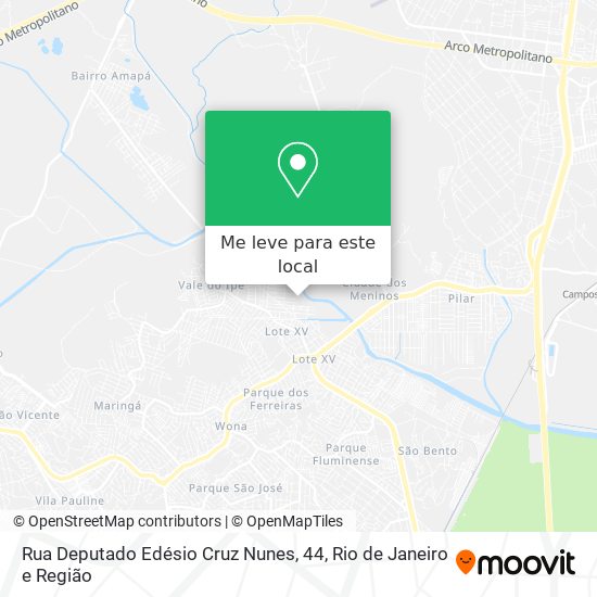 Rua Deputado Edésio Cruz Nunes, 44 mapa